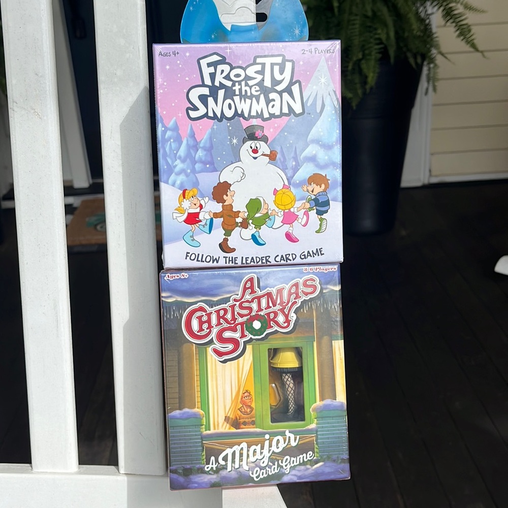 ❄️NIB Two Christmas Card Games Frosty and Christmas Story